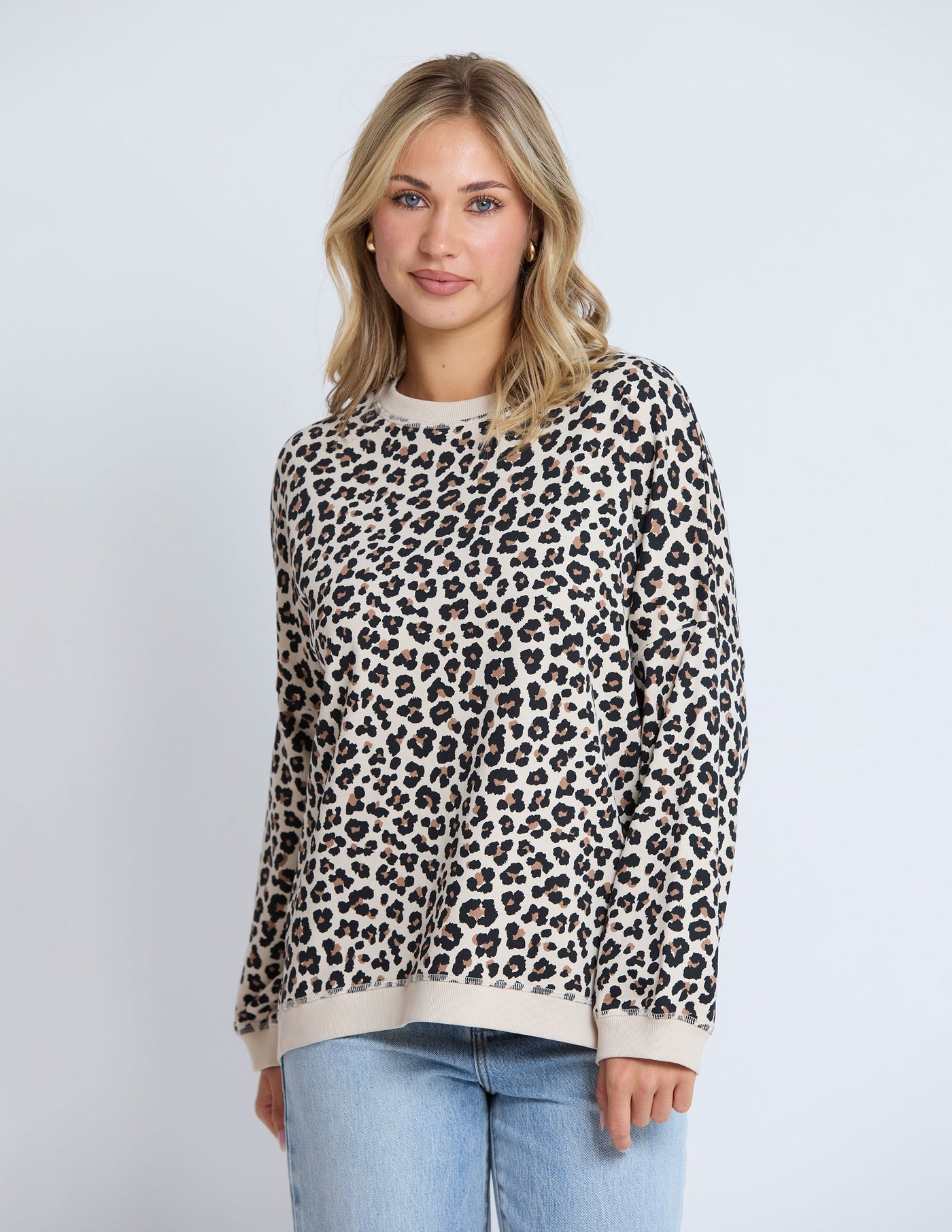 Stella +Gemma Newport leopard sweat