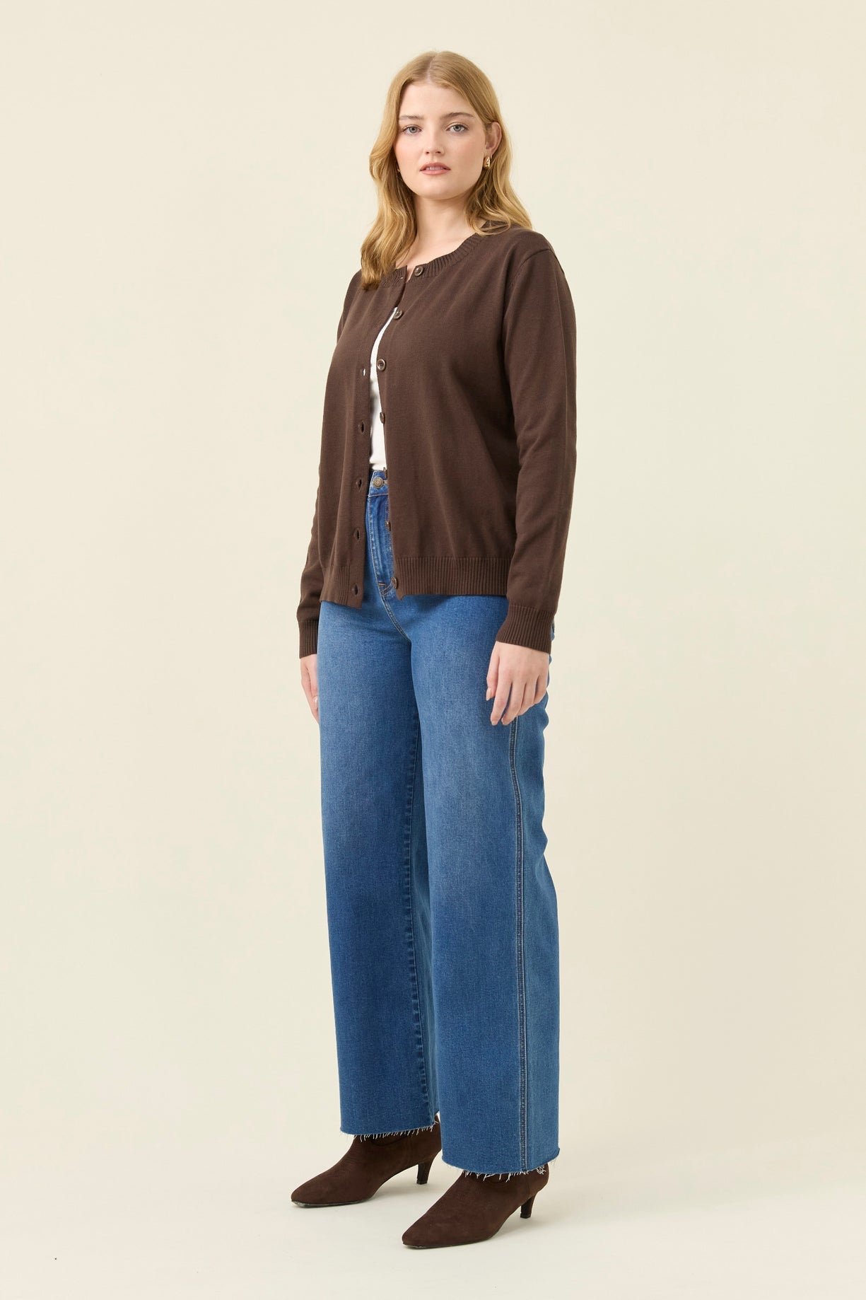 Isle of mine Darby cardigan chocolate