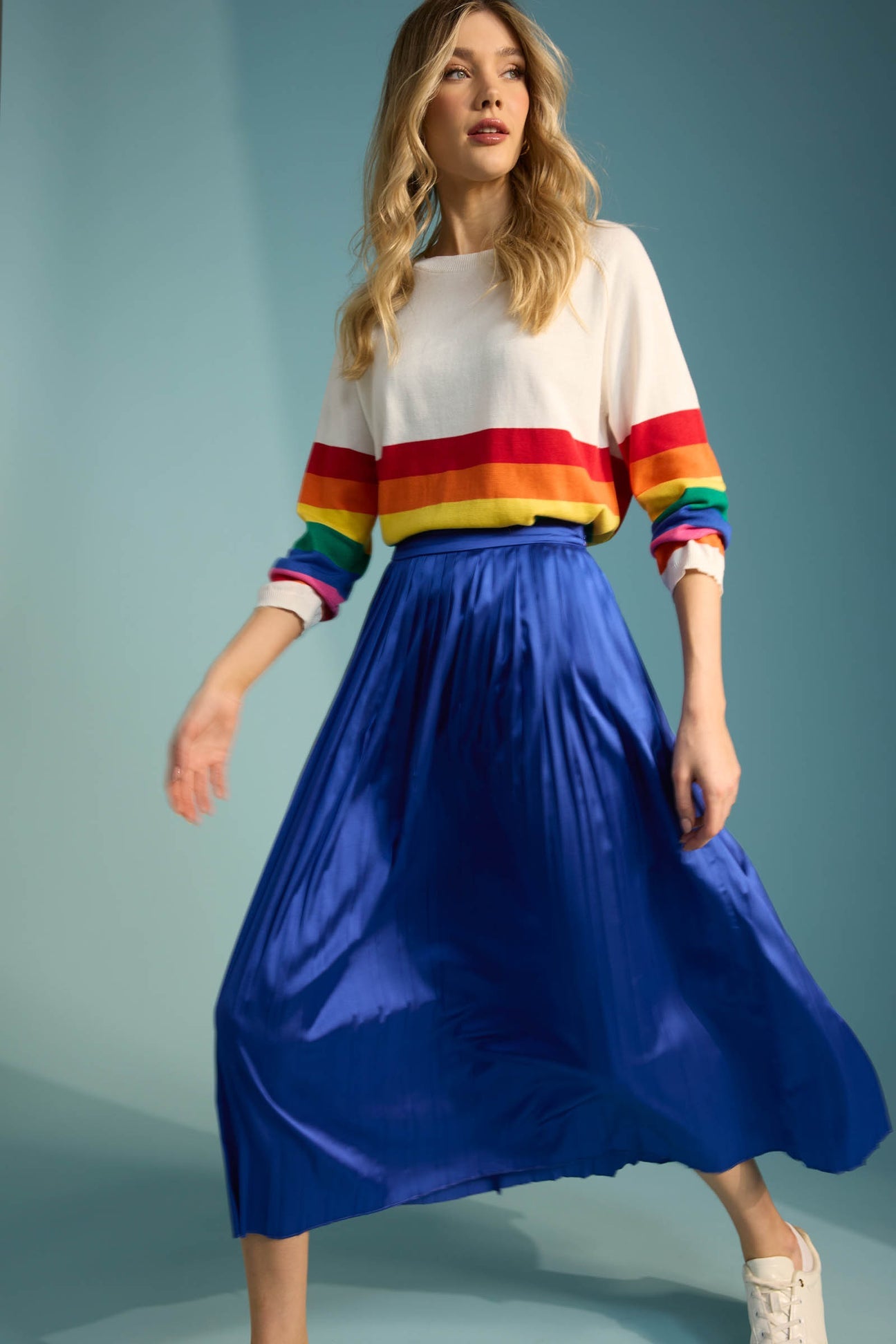 Haven Doha pleated skirt Colbolt