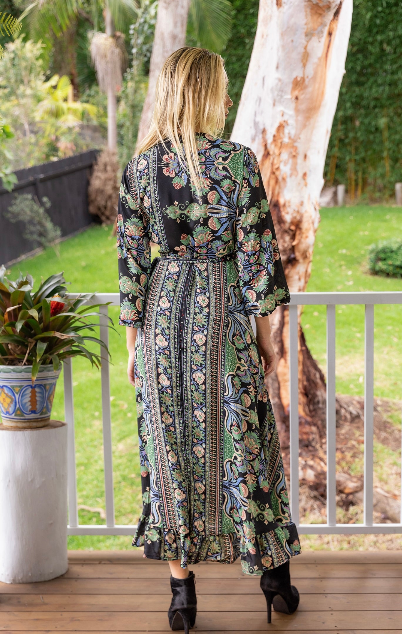 Boho Myra L/sleeveWrap Dress