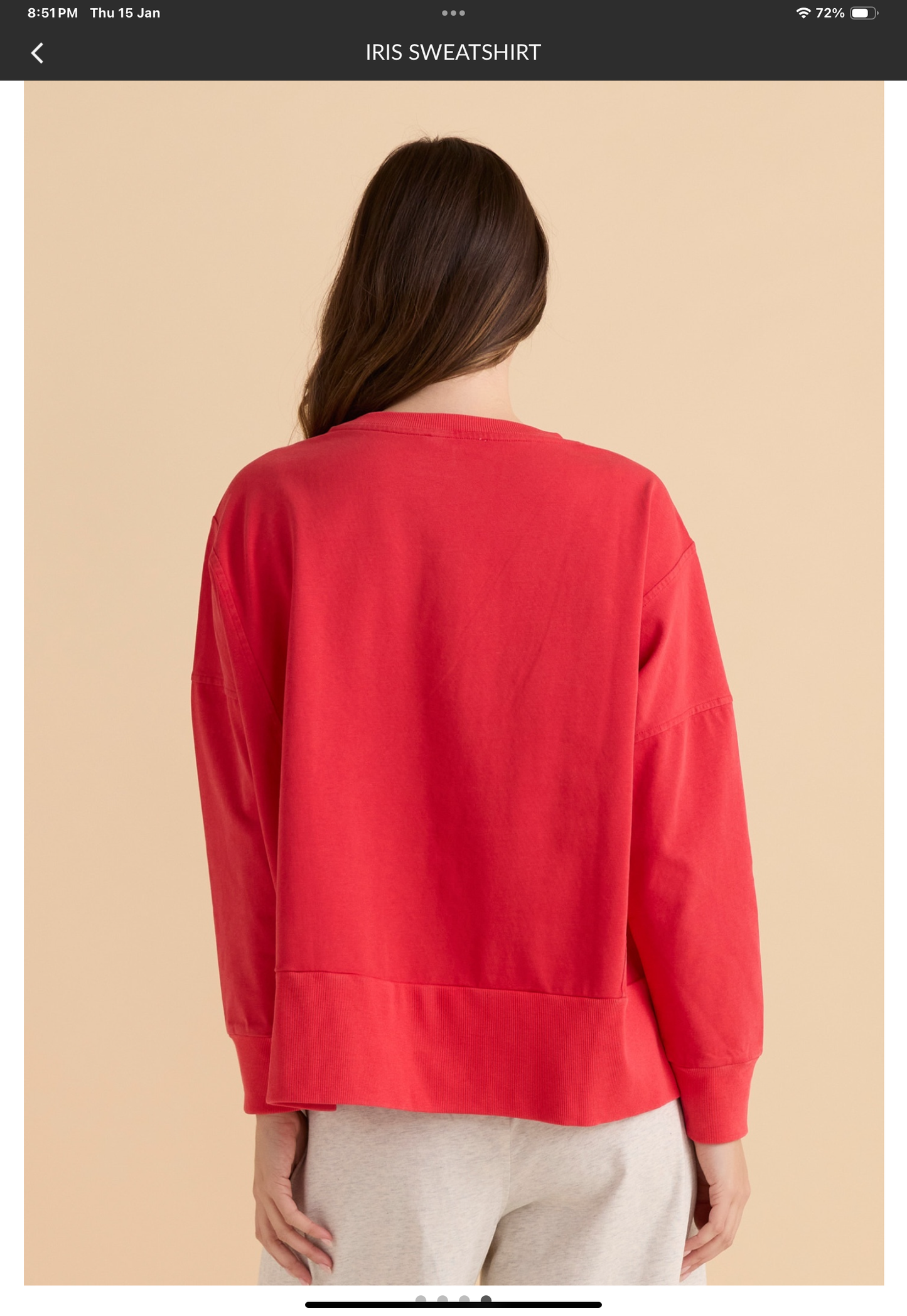 Betty Basics Iris Sweatshirt red