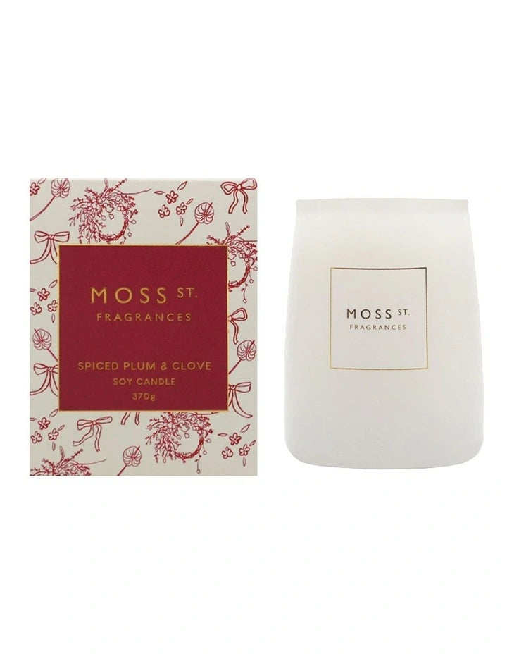Moss Street large candle 370g spice plum a nd cove Starty Night