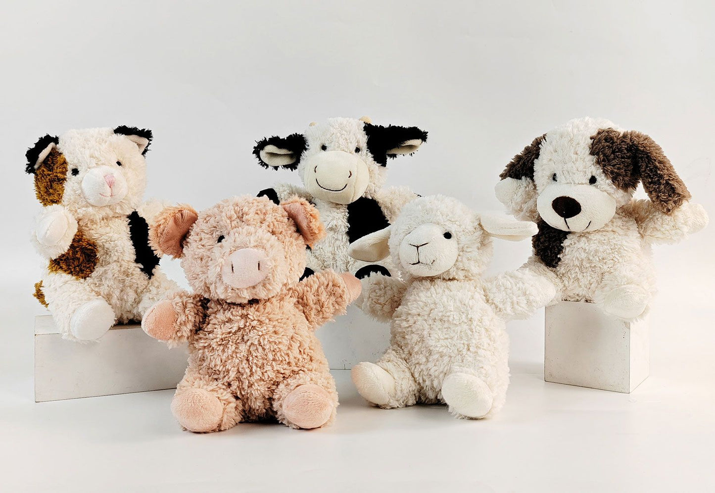 Curly pig soft toy 18. Cm pink