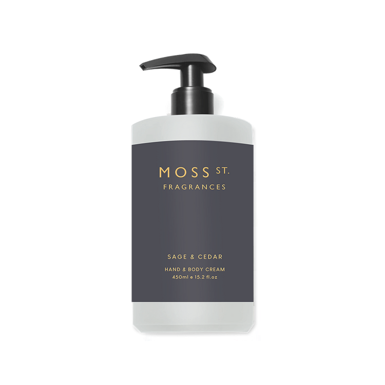 Moss Street hand & body Cream Sage & Cedar