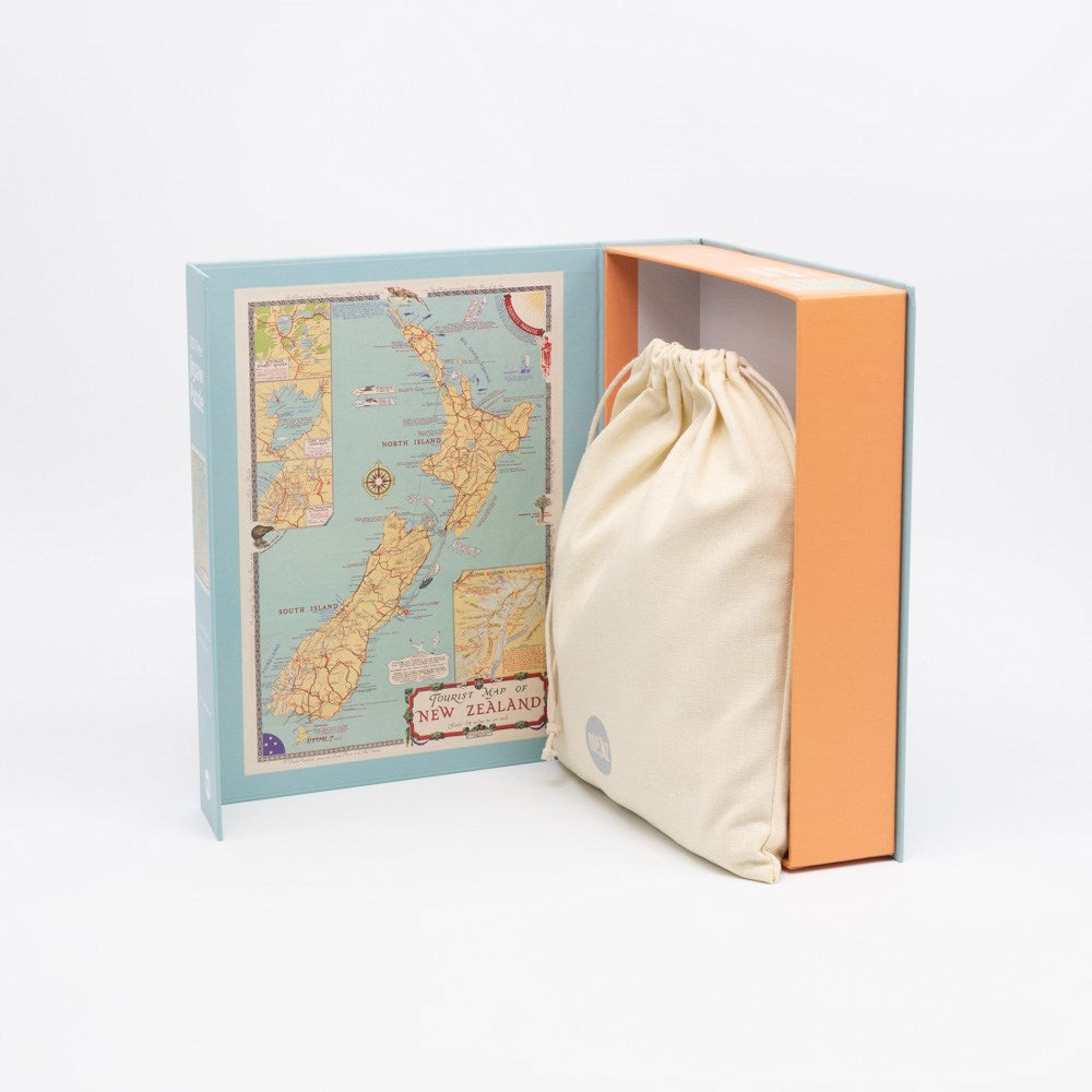 Tourist map of NZ jigsaw puzzle boxed