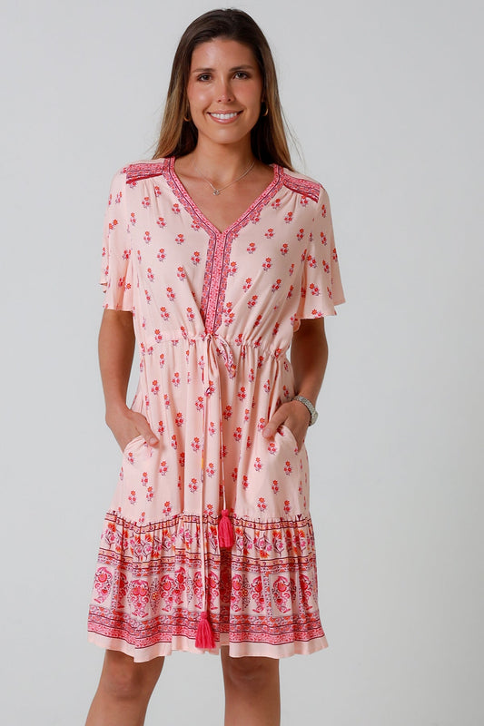 Wren Lee pink mini dress