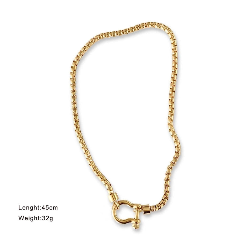 Flying Saucers Urban bolt gold chain goldsteel buckle
