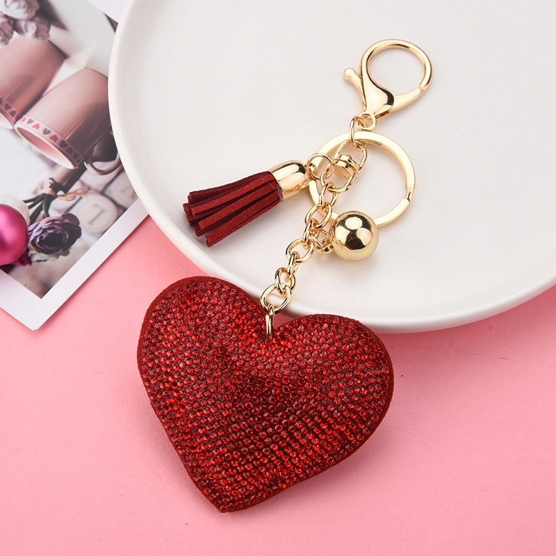 Flying Saucers Key ring Red heart