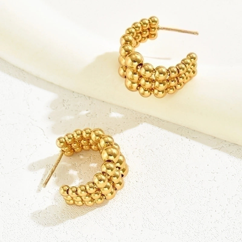 Flying Saucers earrings round layered