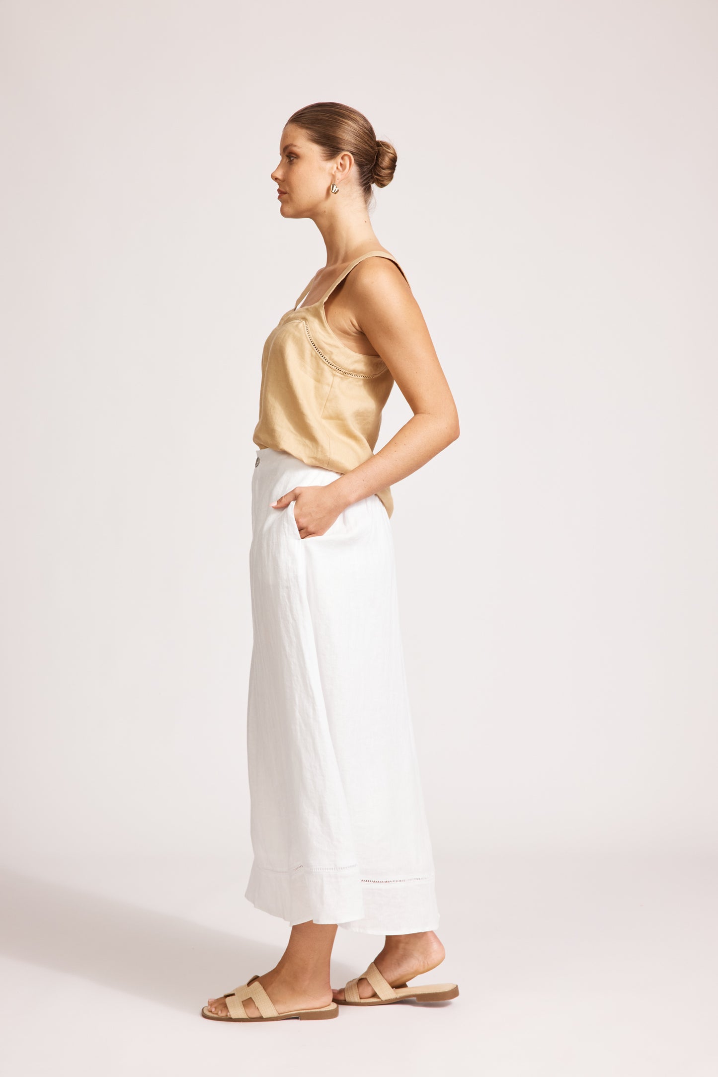 Eb &Ive Miramar maxi skirt white