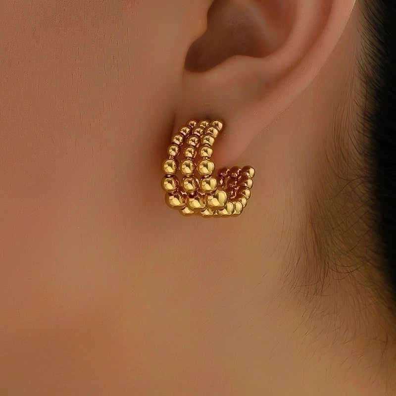 Flying Saucers earrings round layered