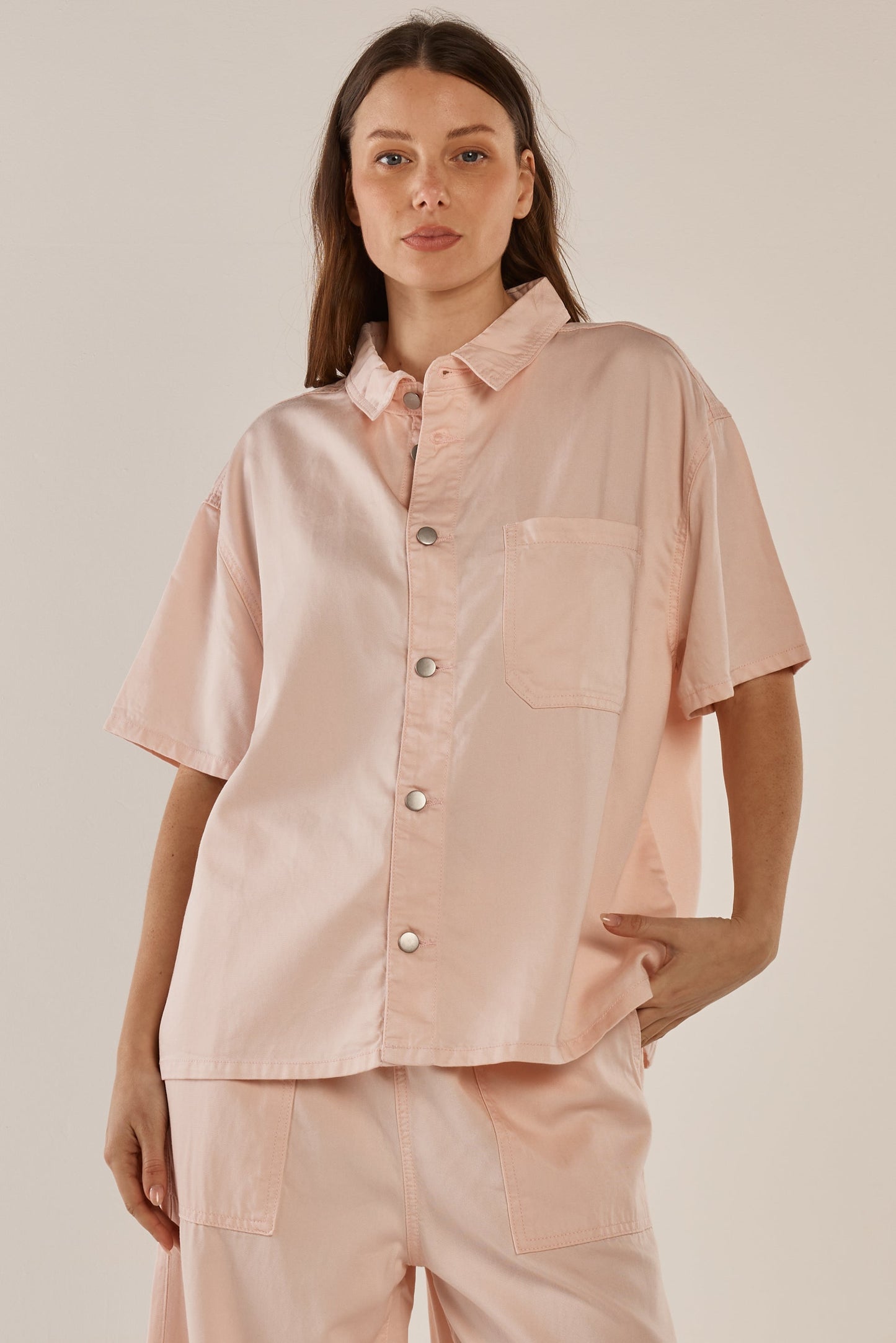 Betty basics short sleeve shirt pink