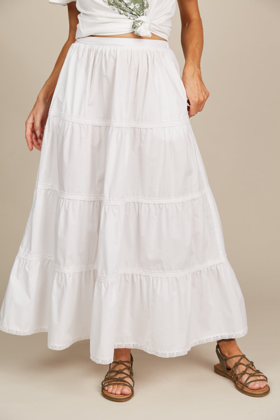 Isle of mine Remi Tiered Skirt lotus