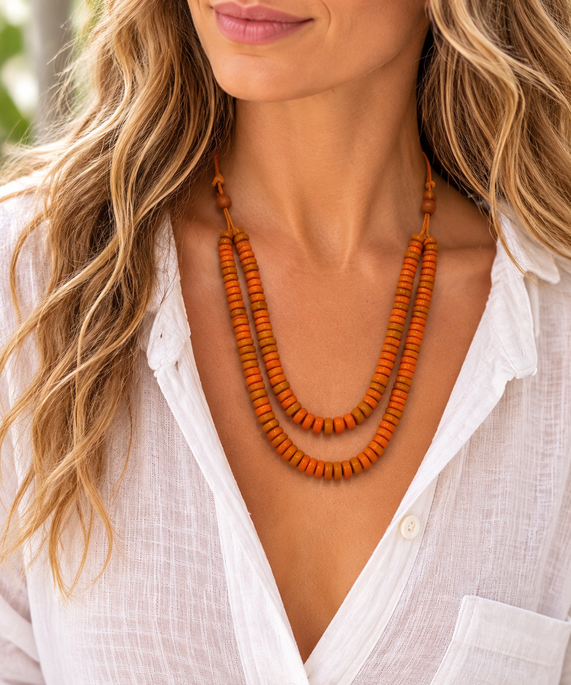 Flying Saucersdouble strand Orange