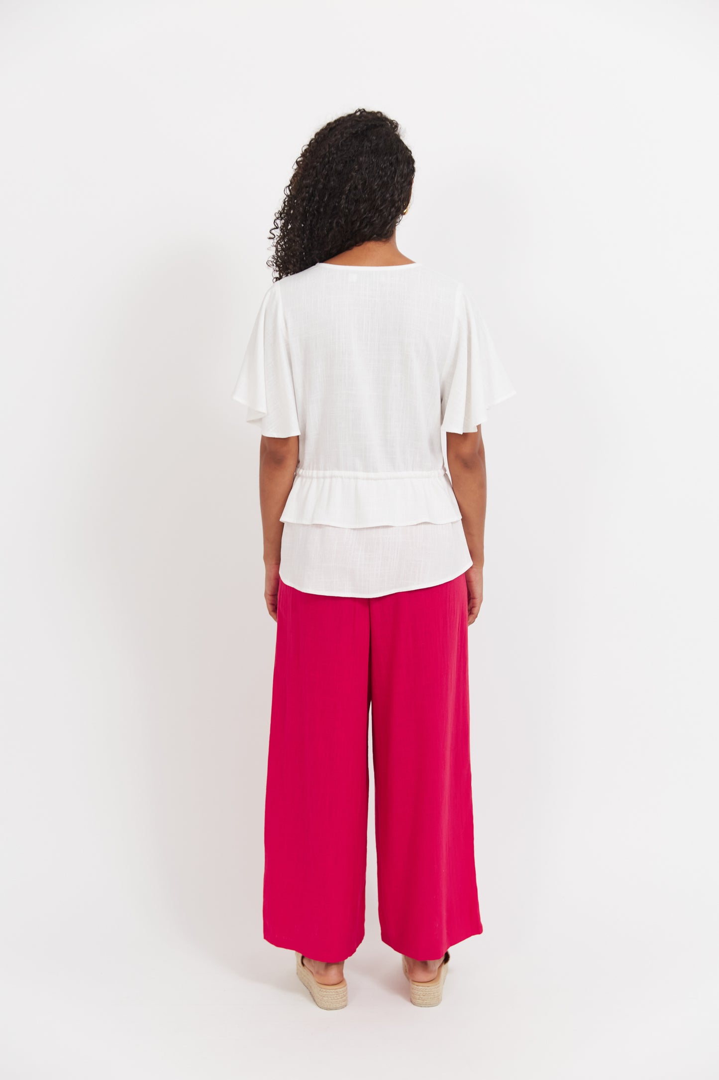 Haven Jardin frill top White