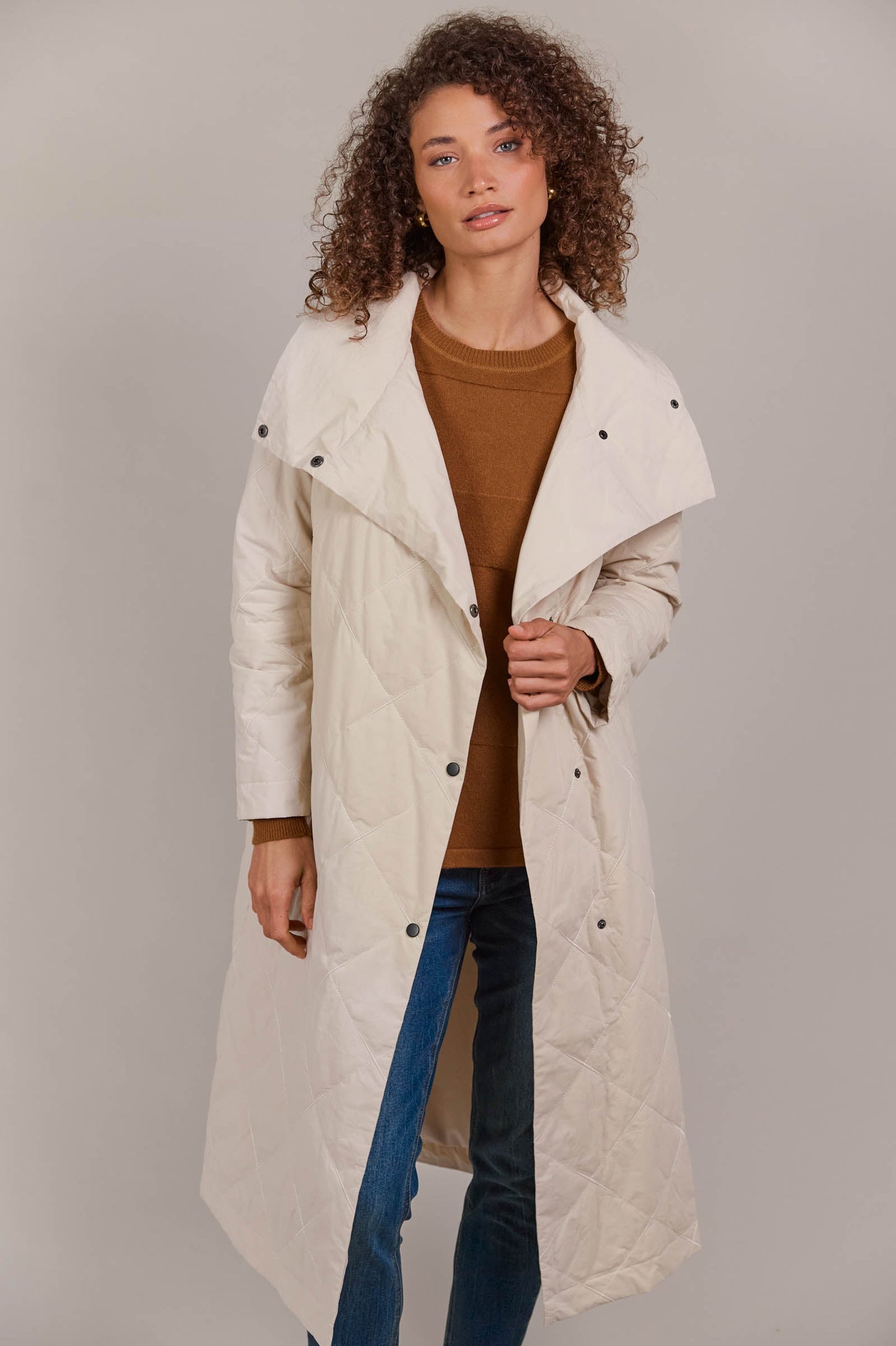 Eb & Ive Agro coat Ecru