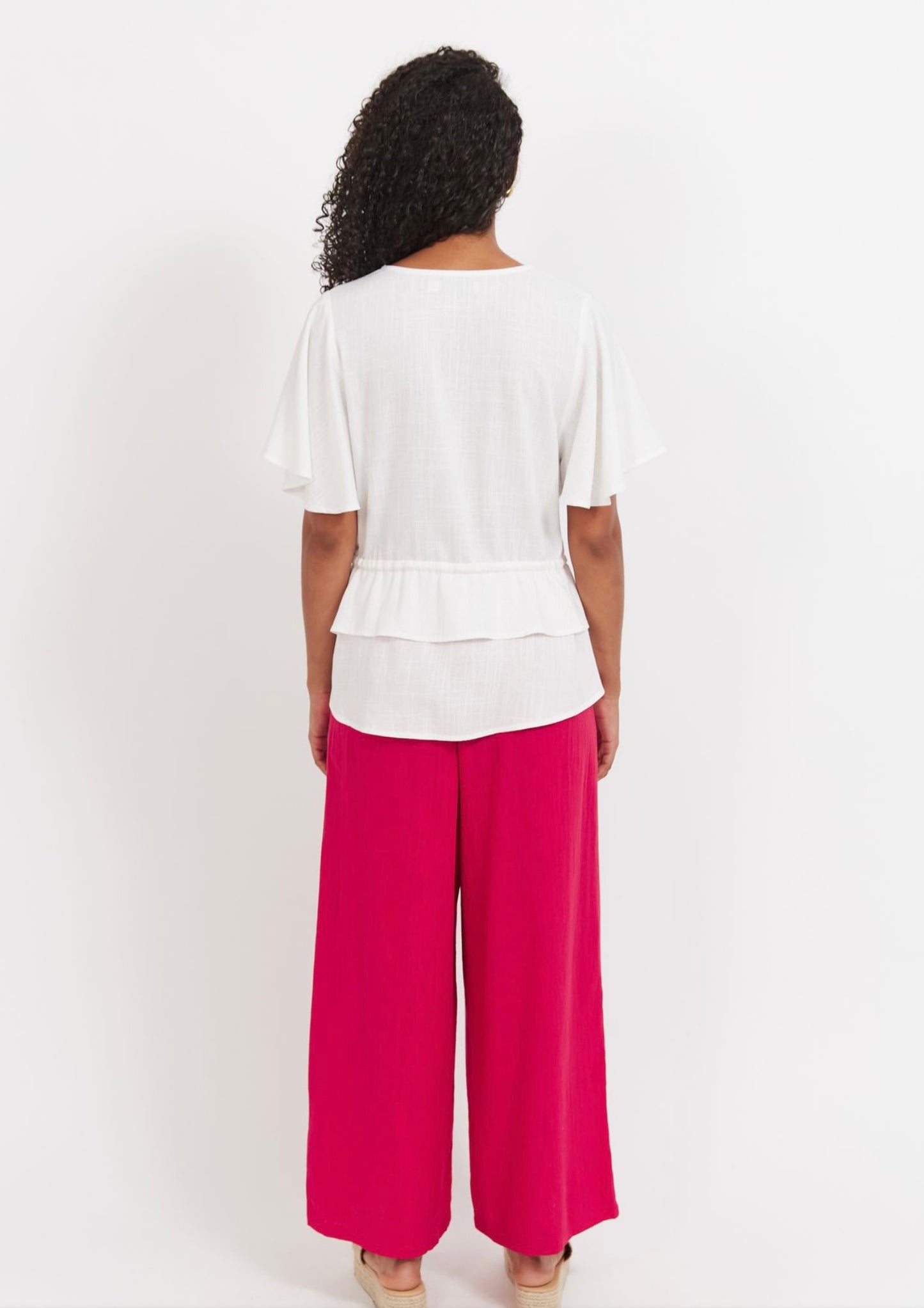 Haven Jardin frill top White