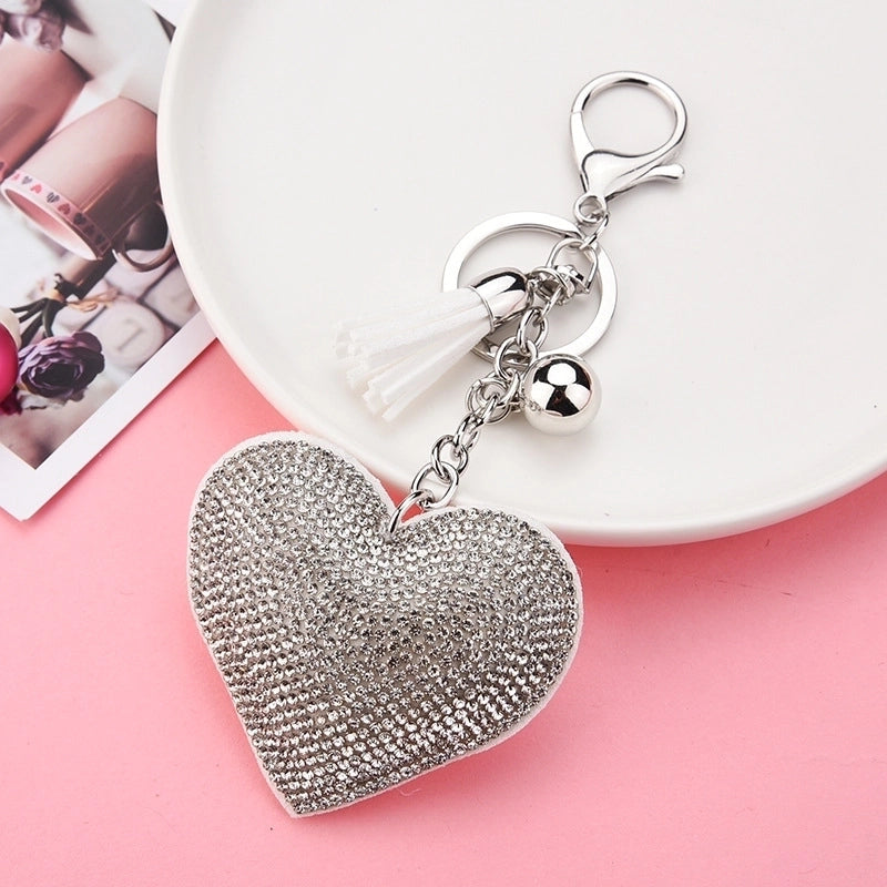 Flying Saucers Key ring Silver heart