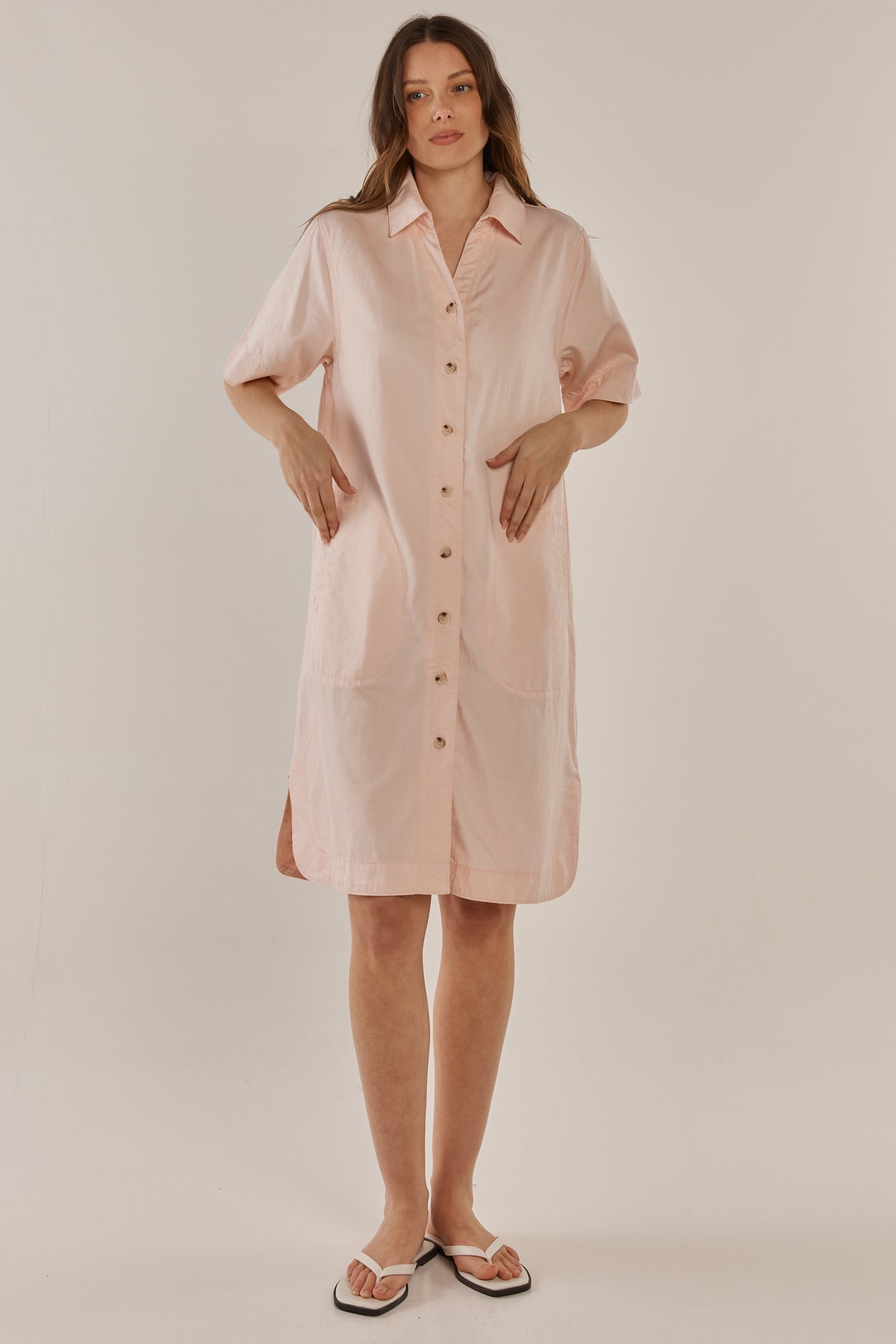 Betty Basics Dawson denim dress pink