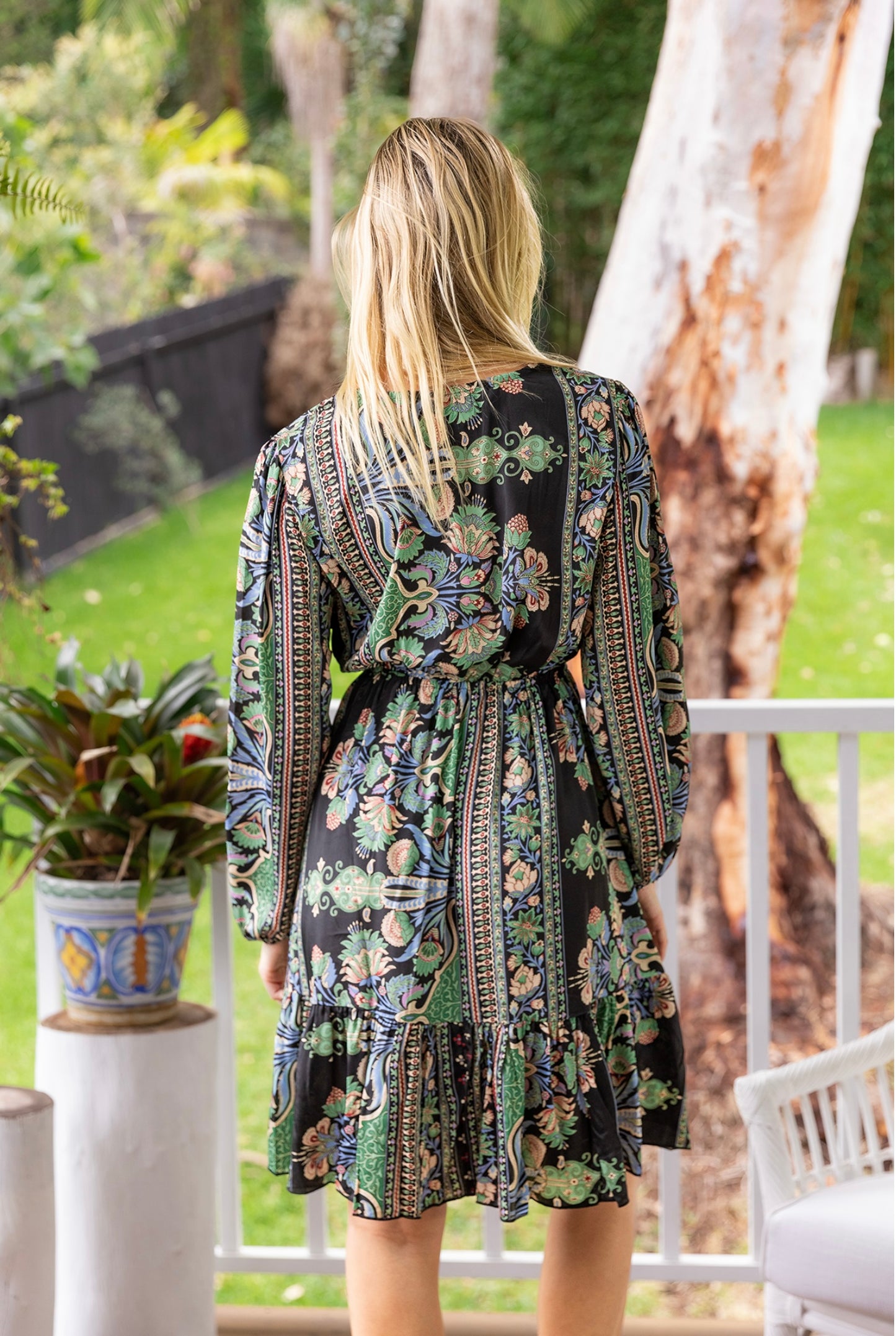 Boho Myra long sleeve midi dredd