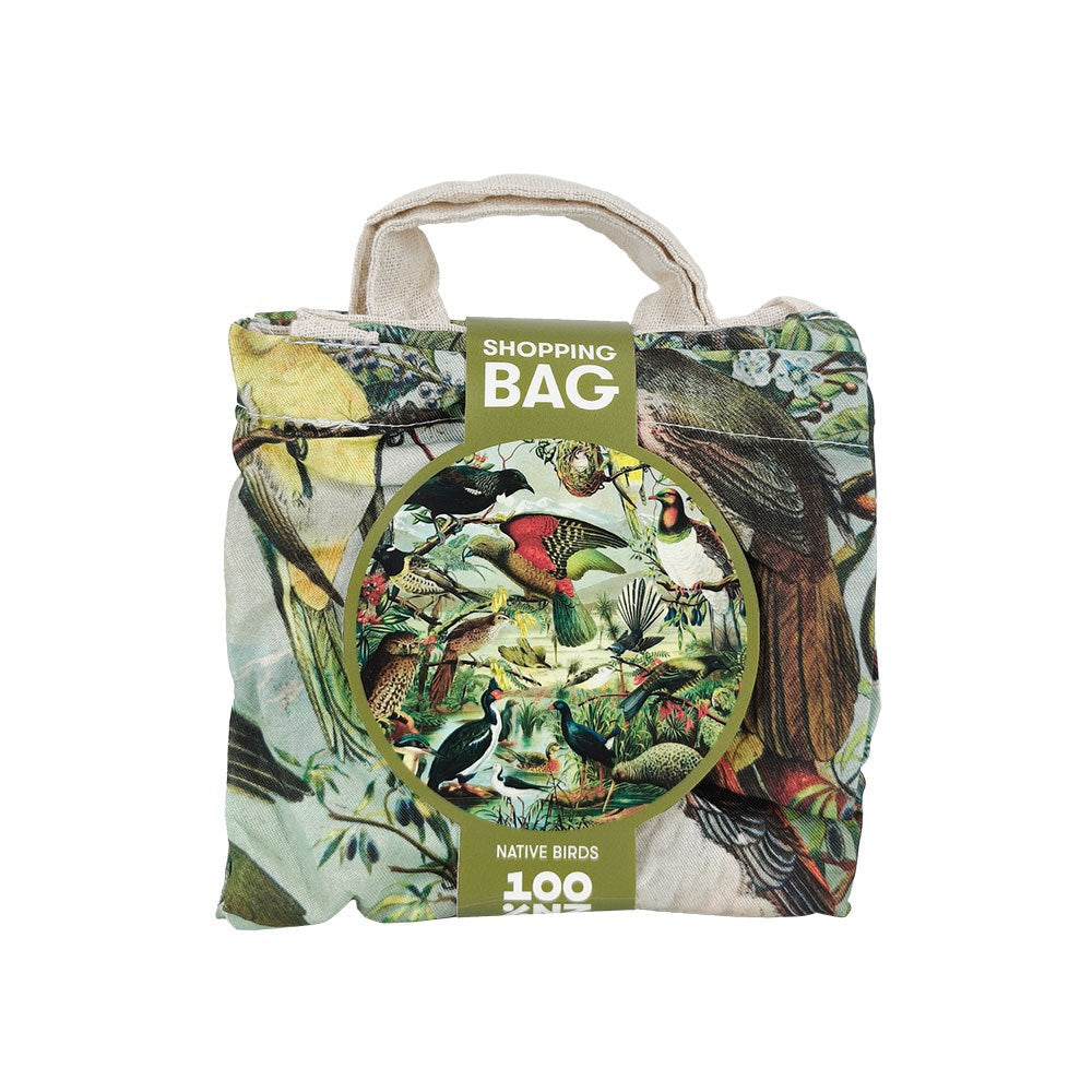 Kiwi native birds shopping bag