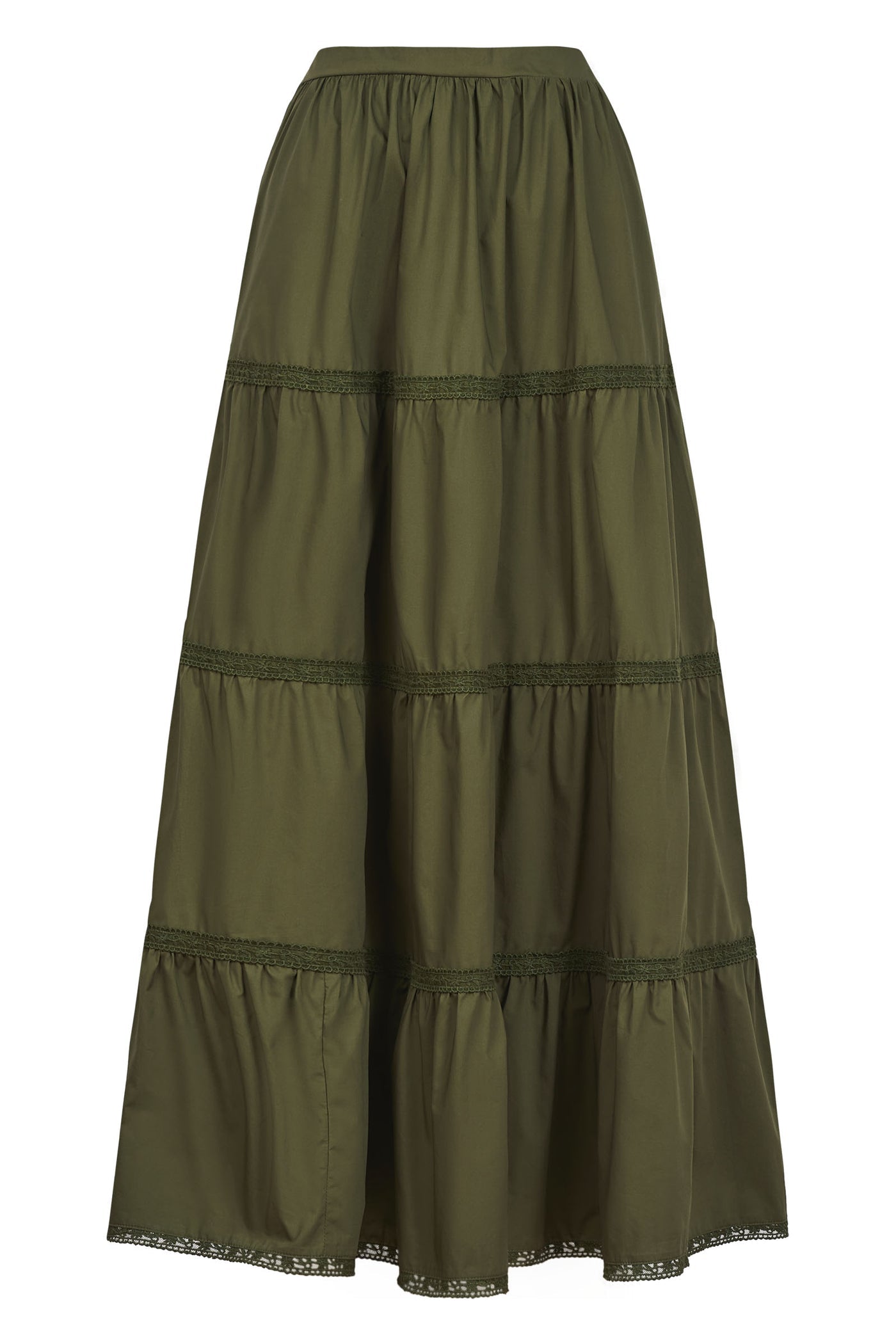 Isle of mine Remi Tiered Skirt olive