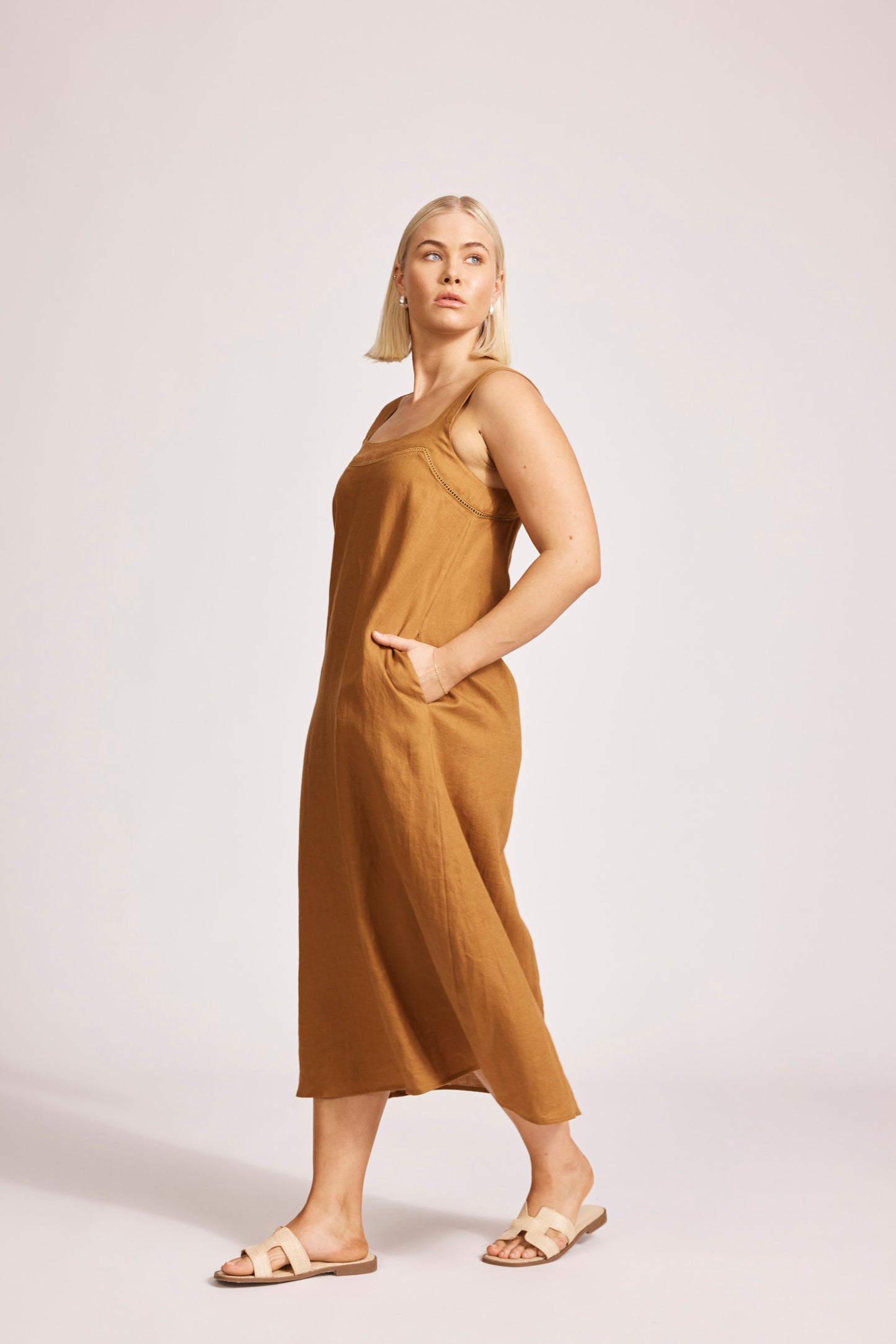 Eb & Ive Miramar Tank maxi dress Caramel