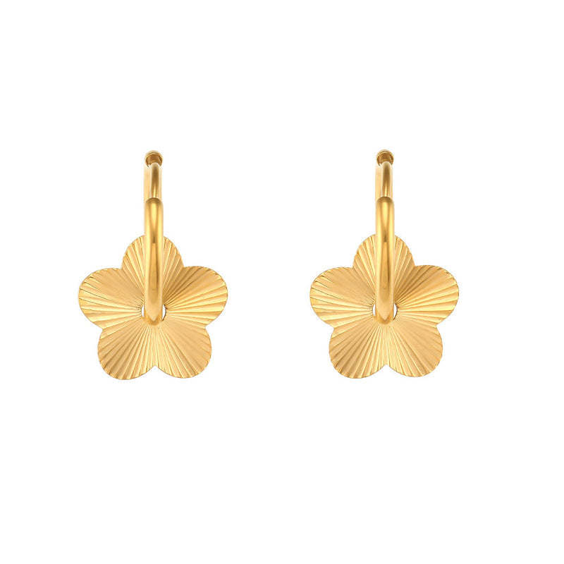 Flying Saucers flower earrings