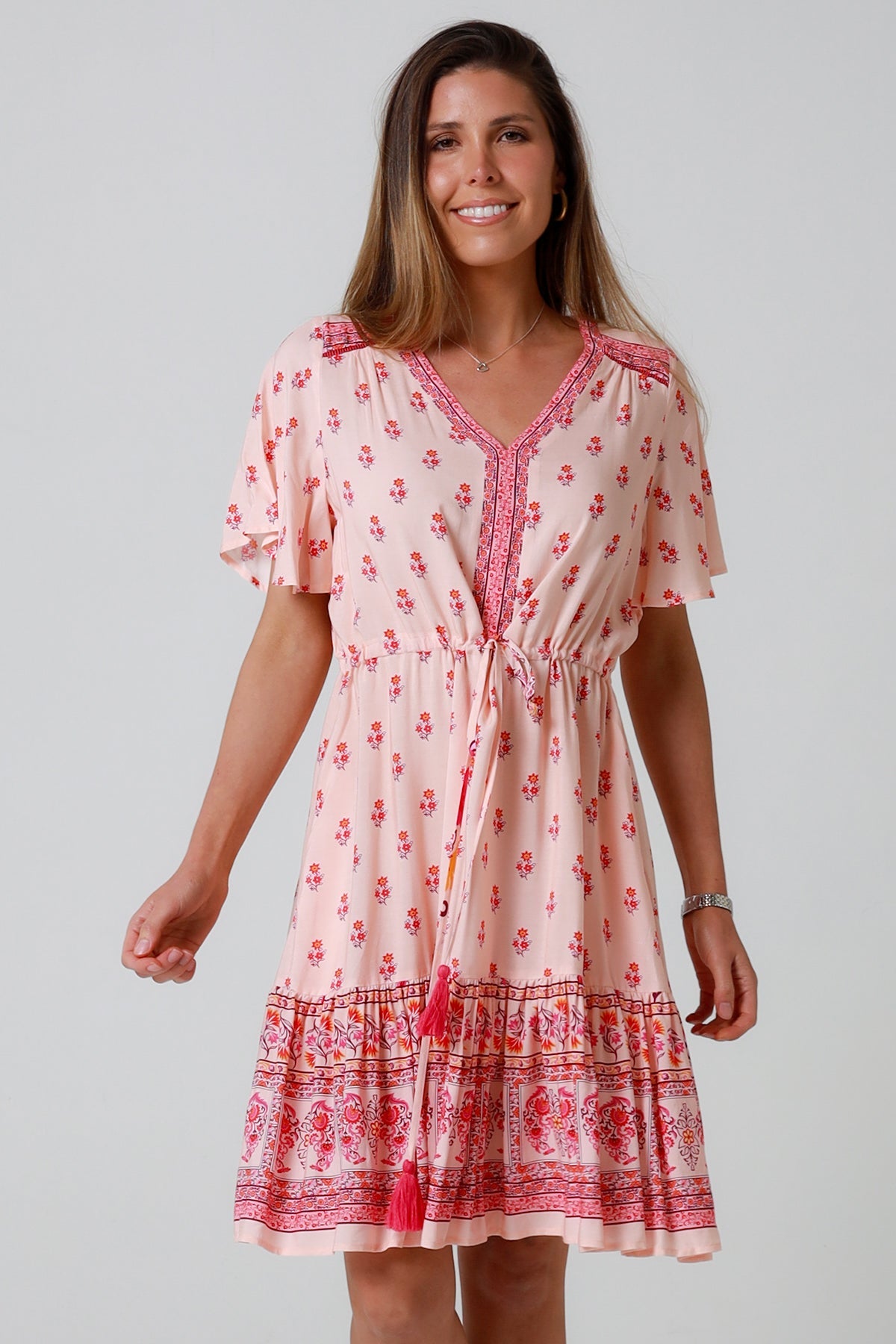 Wren Lee pink mini dress