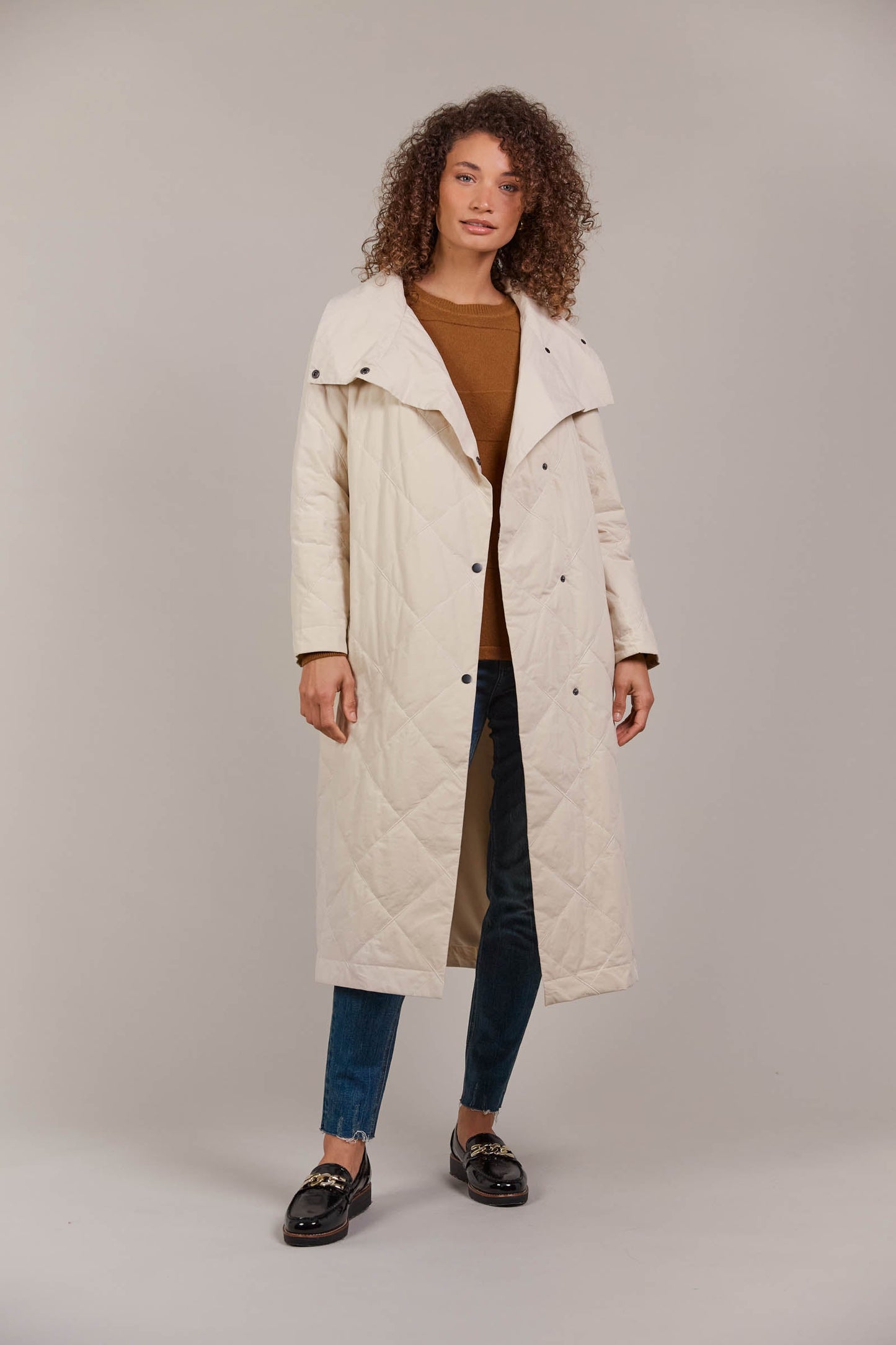 Eb & Ive Agro coat Ecru