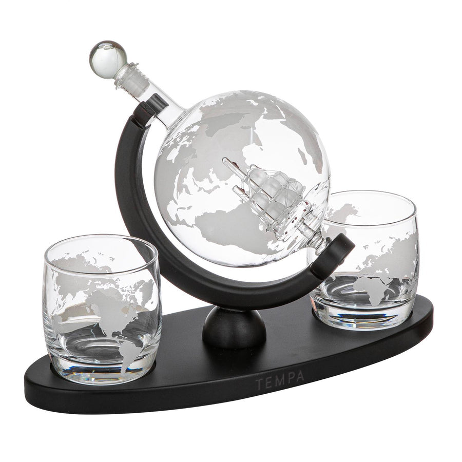 Globe whisky set