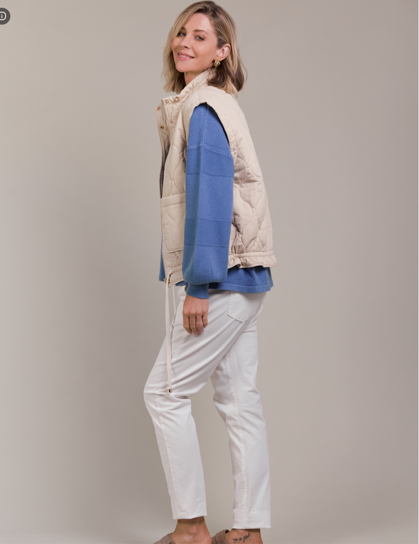 Eb &Ive Pepi Vest Ecru