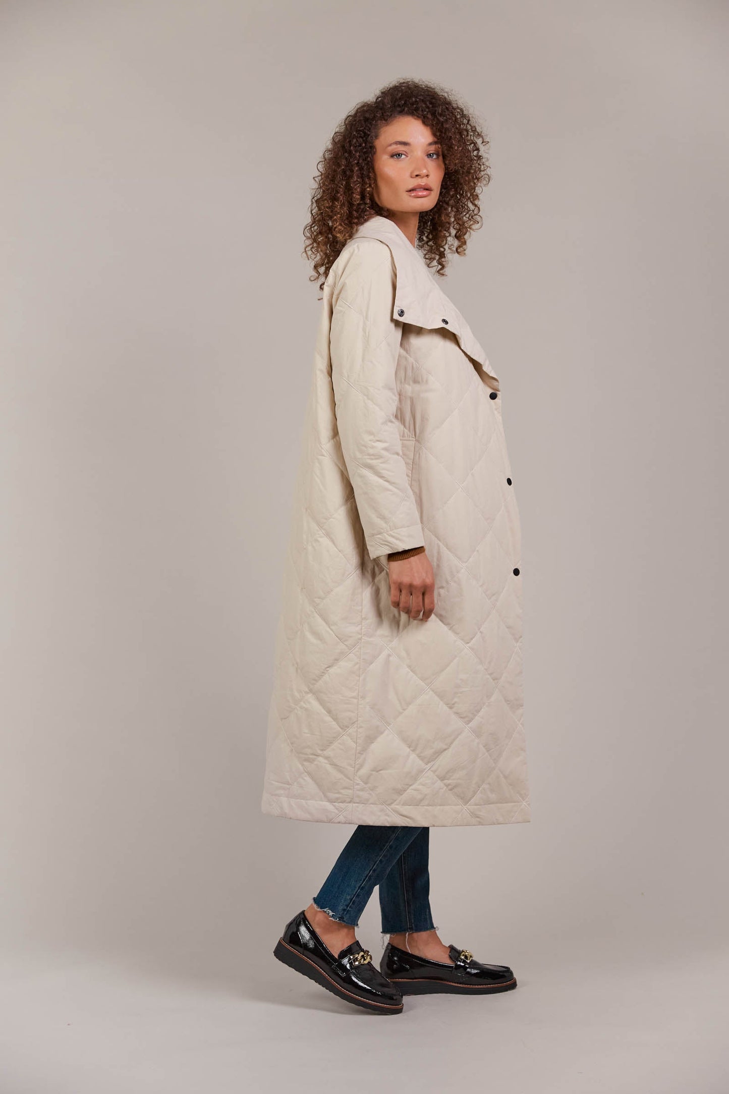 Eb & Ive Agro coat Ecru