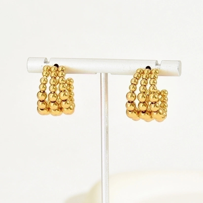Flying Saucers earrings round layered