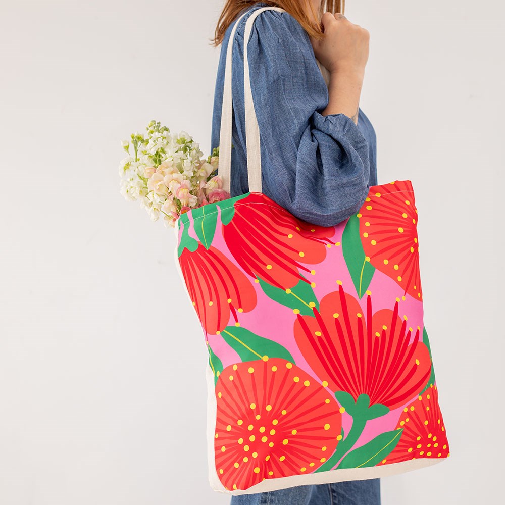 Kiwi native birds shopping bag