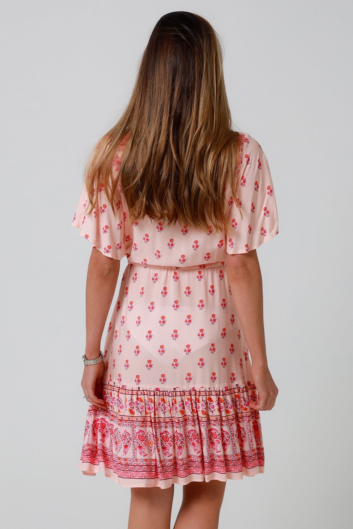 Wren Lee pink mini dress