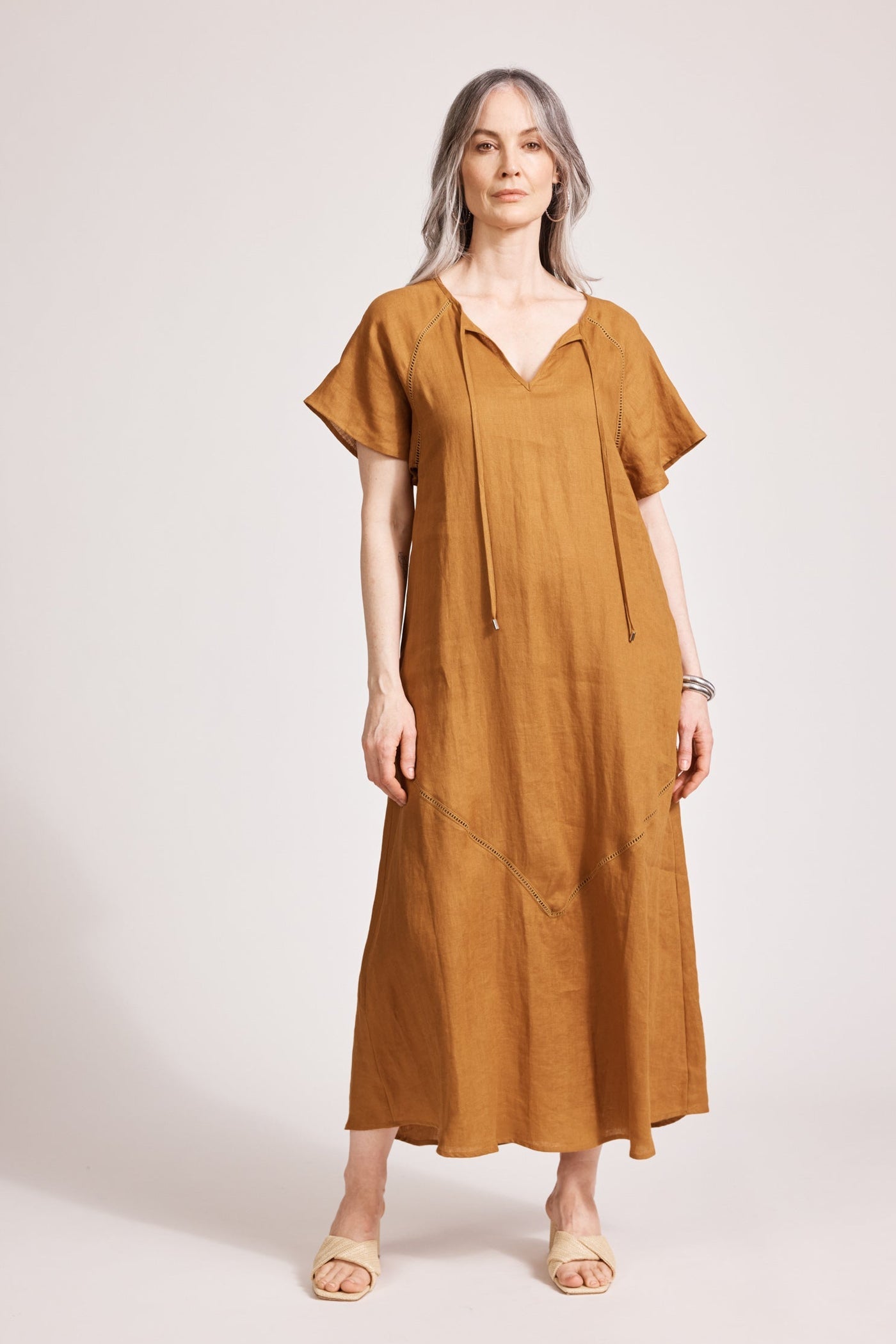 Eb &Ive Miramar Maxi Dress Caramel