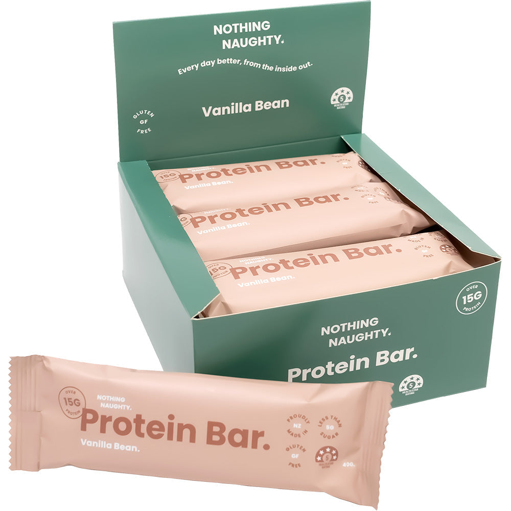 Nothing Naughty Protein bar Vanilla bean box 12
