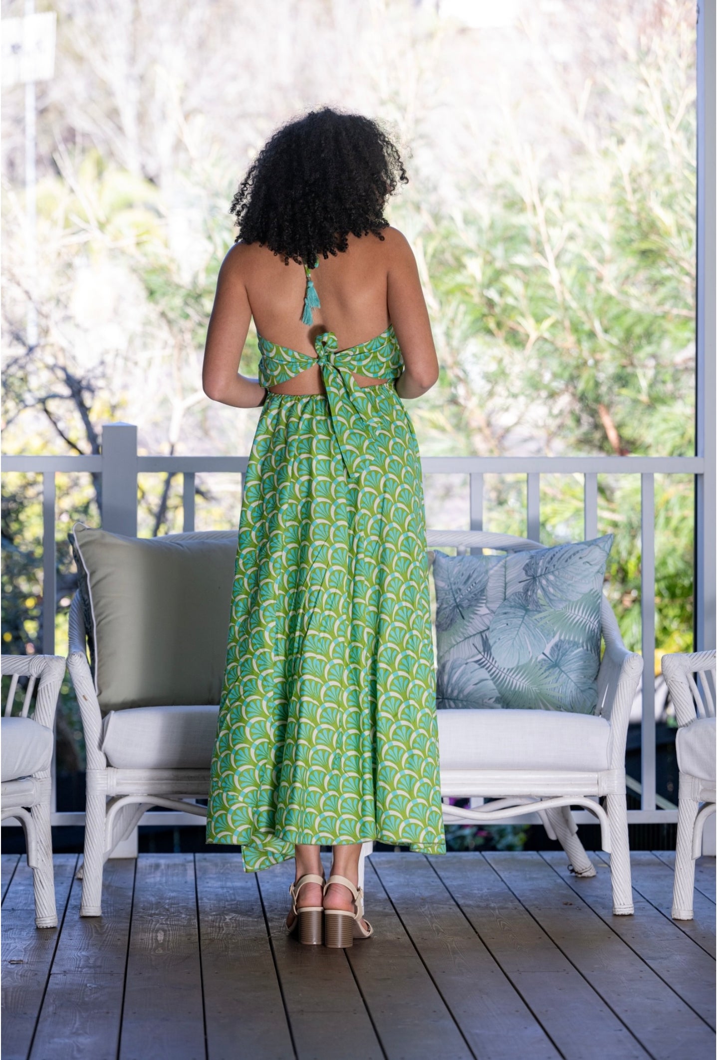 Cotton Leela Halter Dress