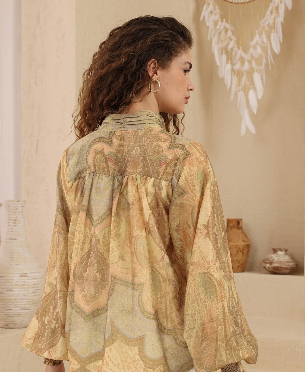 Paisley luxe blouse