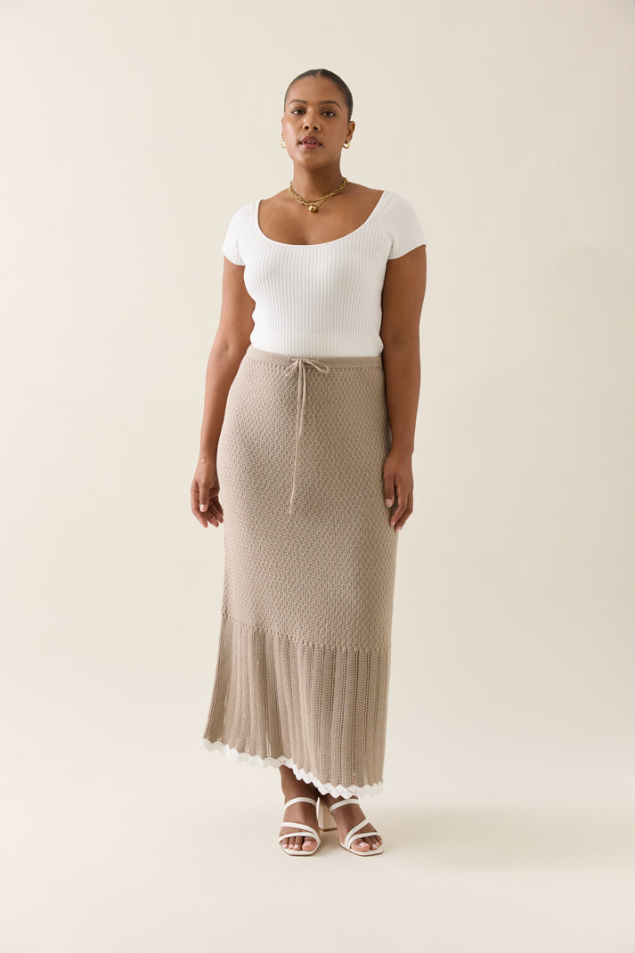 Isle of mine ida knit skirt  canvas