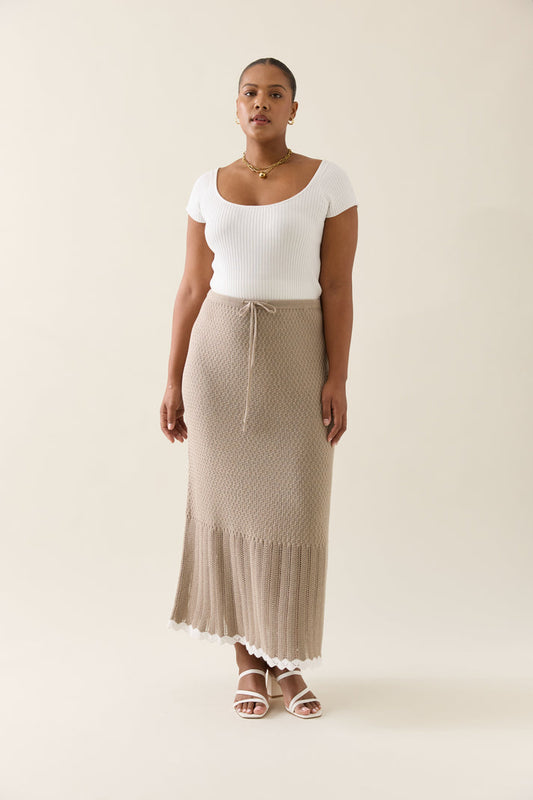 Isle of mine ida knit skirt  canvas