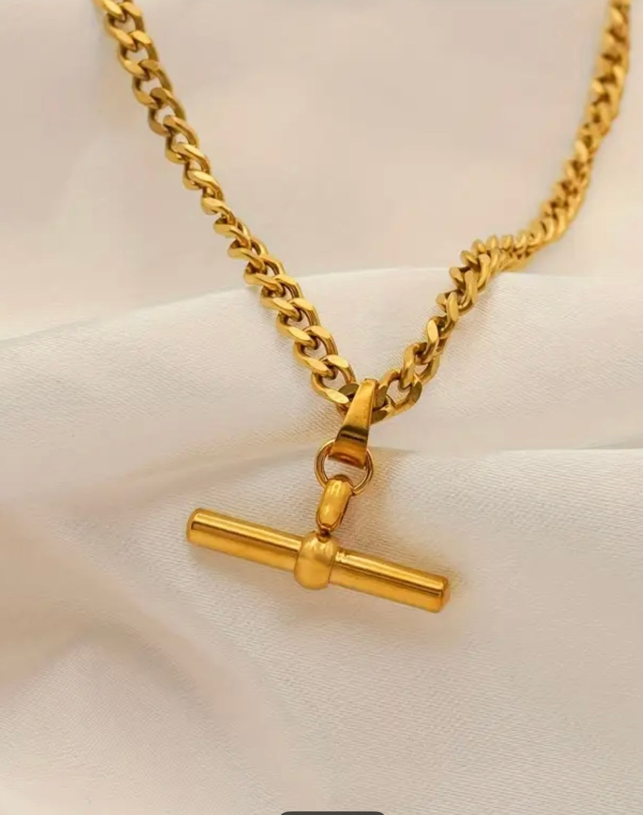Flying Saucers gold bar pendant