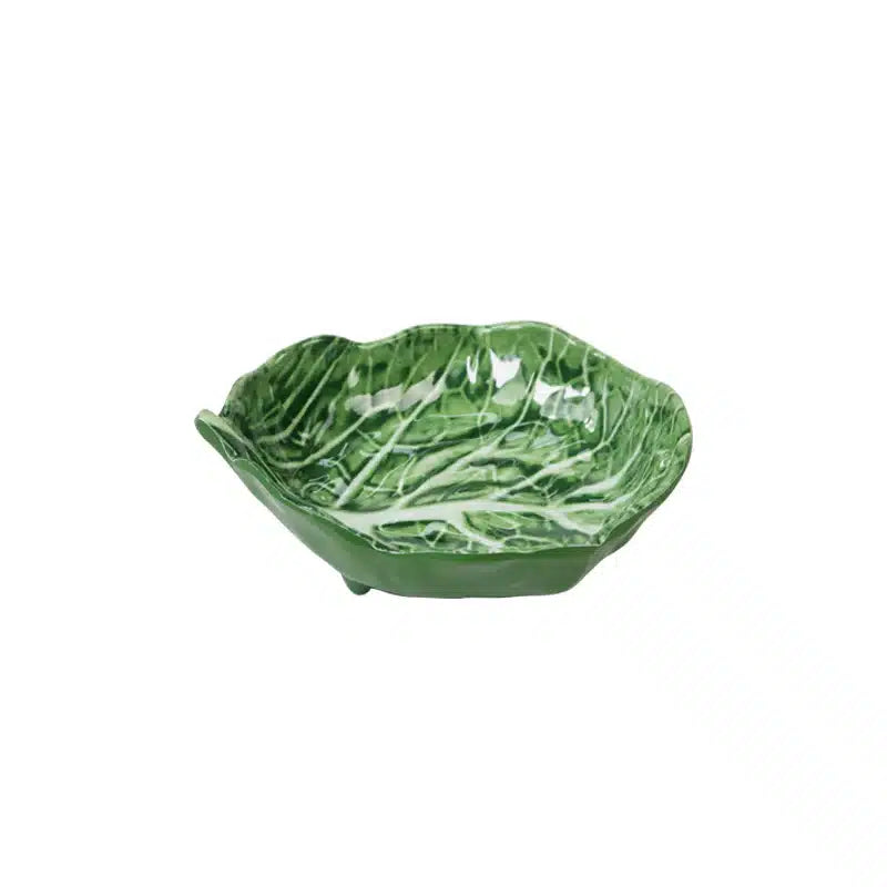 Melamine cabbage leaf small dish 13cm