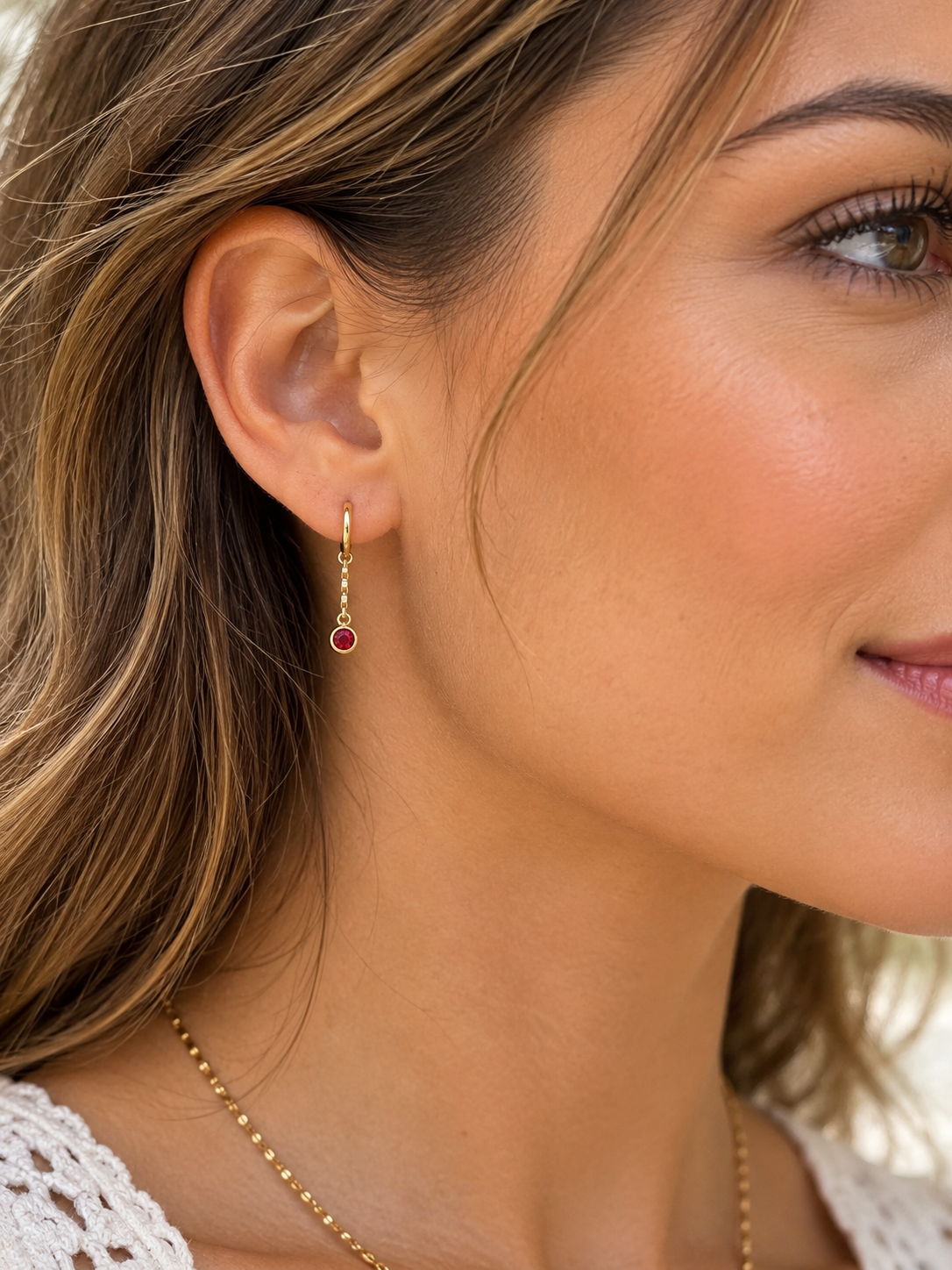 Flying Saucerscrystal drop Earrings