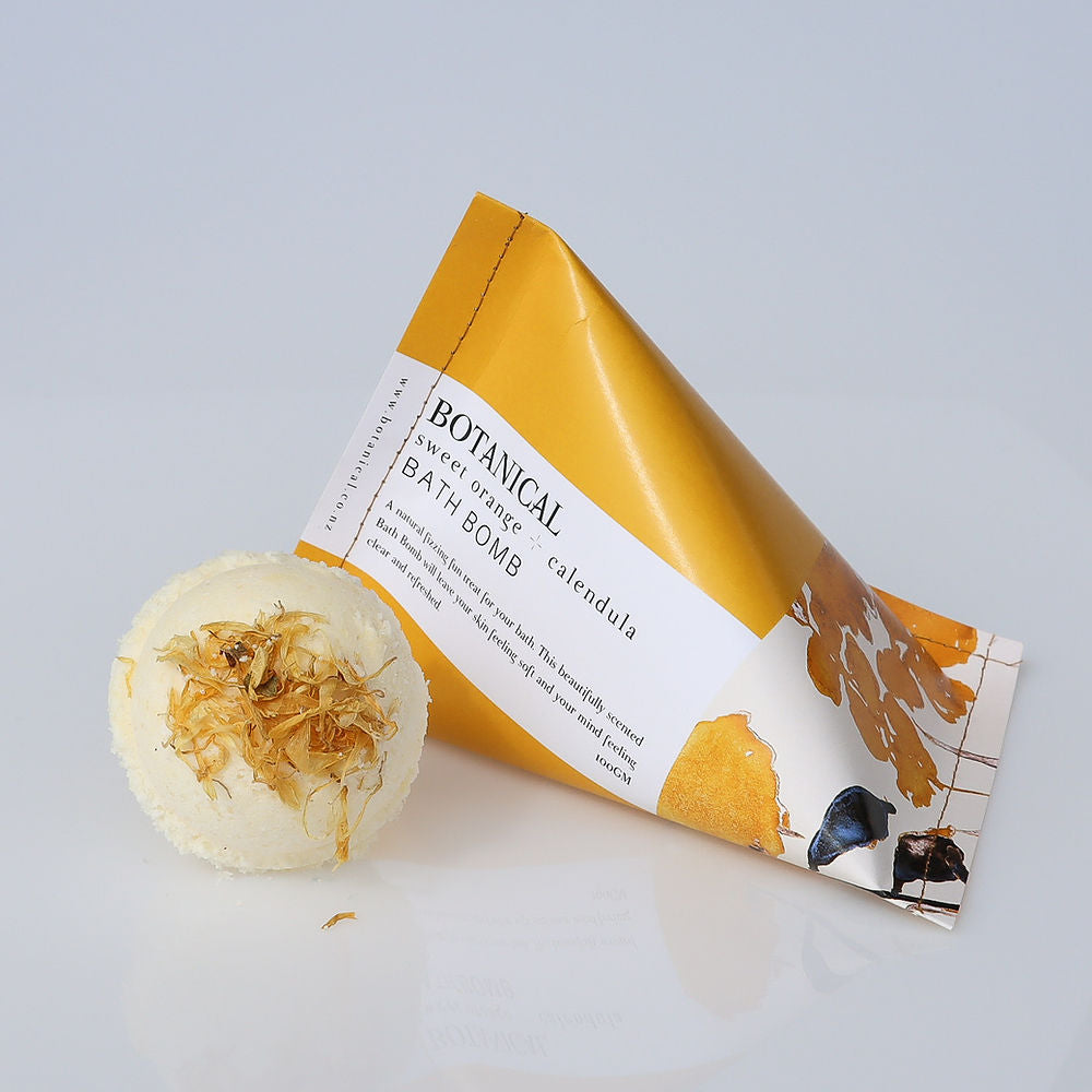 Botanical NZ Sweet Orange + calendula bath bomb
