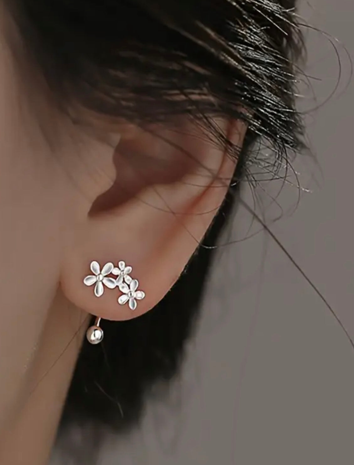 Flying Saucers flower s/ s earrings