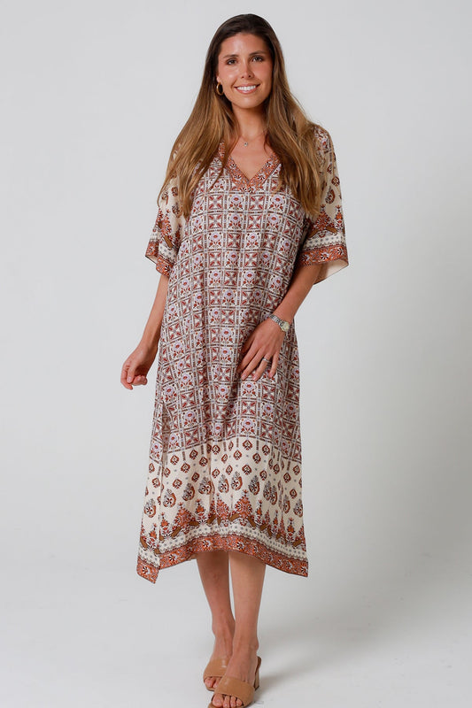 Boho Tori midi dress