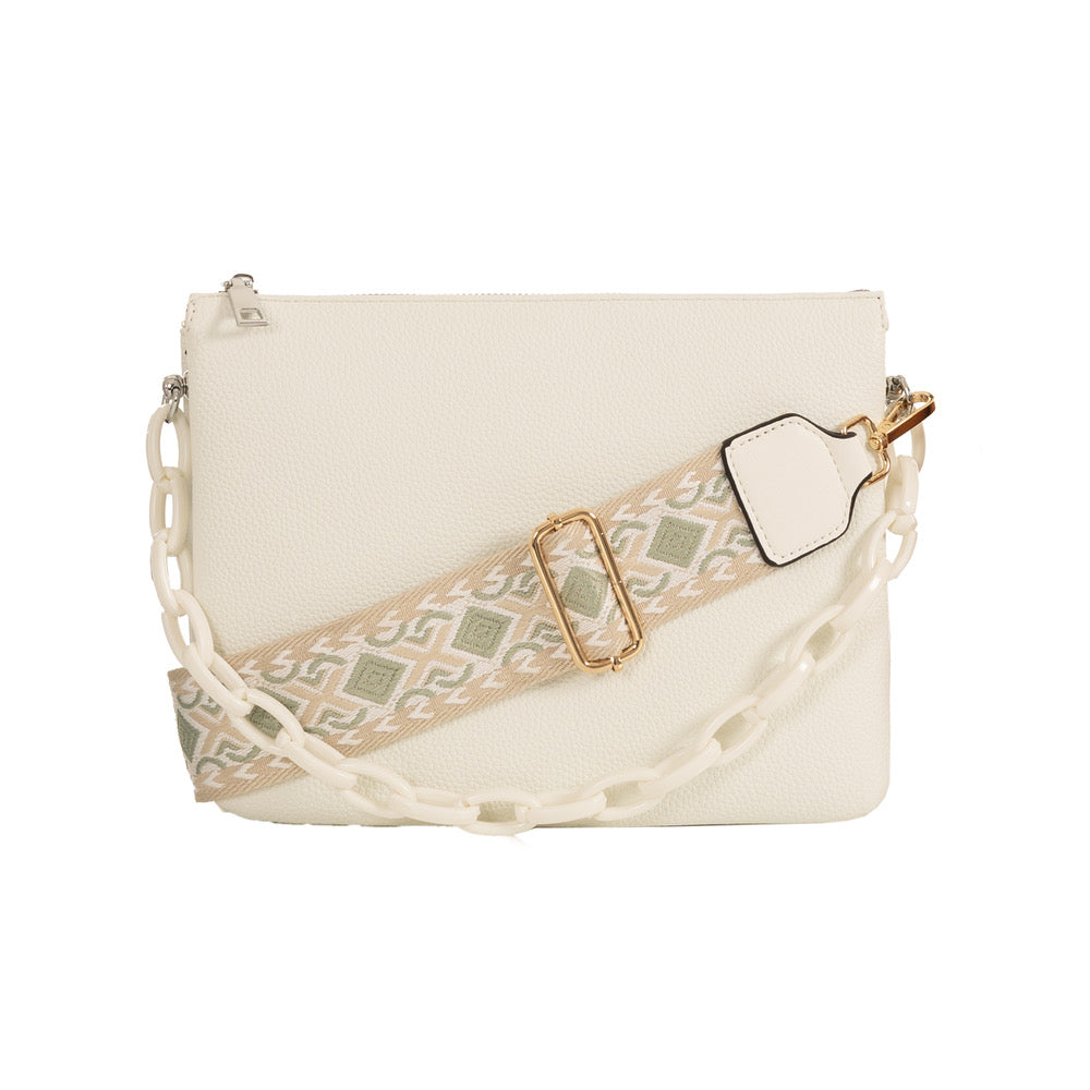 Sassy Duck Ariel cross body white