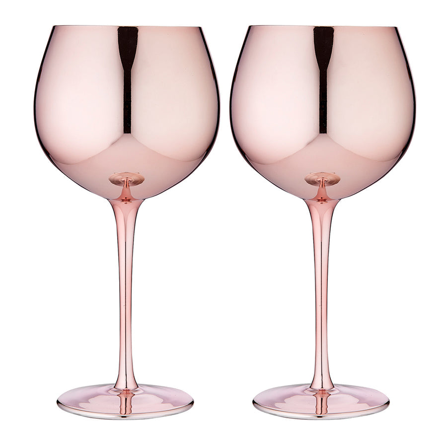 Aurora Rose 2pk Gin Glasses